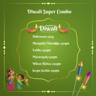 Diwali Super Combo with traditional Indian sweets and savoury snacks