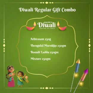 Diwali Regular Gift Combo with traditional Indian sweets and savoury snacks