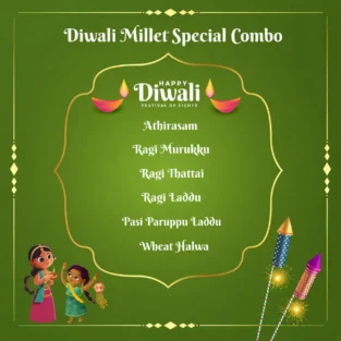Diwali Millet Special Combo with traditional Indian sweets and snacks