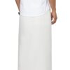 Men Pure Cotton Single Layer White Dhoti With Gold Jari Border - Image 2