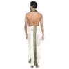 Mens Panchakacham Dhoti with Angavasthram 10 khan Jaripet Kora - Image 2