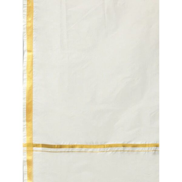 Men Premium Readymade Soft Silk Panchakacham+Towel Set RP Pranav - Image 6